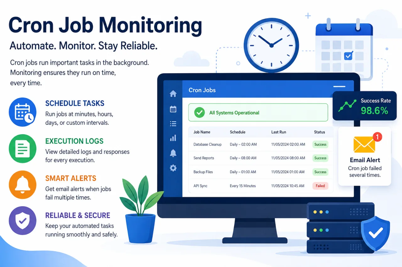 Cron Job Monitoring for Reliable Website Automation