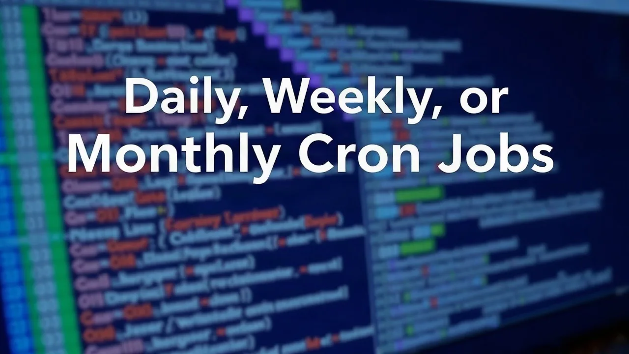 Daily, Weekly, or Monthly Cron Jobs: How to Choose