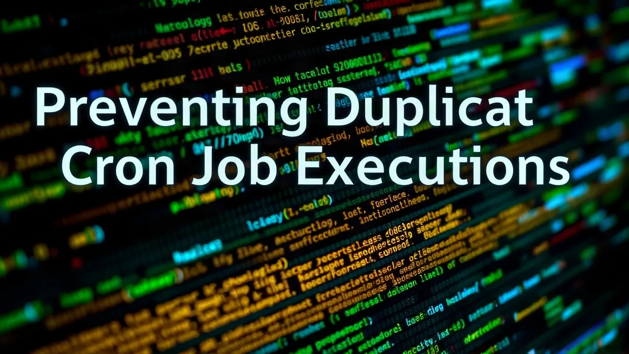 Preventing Duplicate Cron Job Executions
